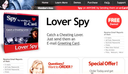 Strona domowa Lover Spy