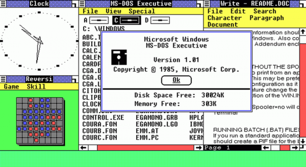 Windows 1.0 (za: verge).