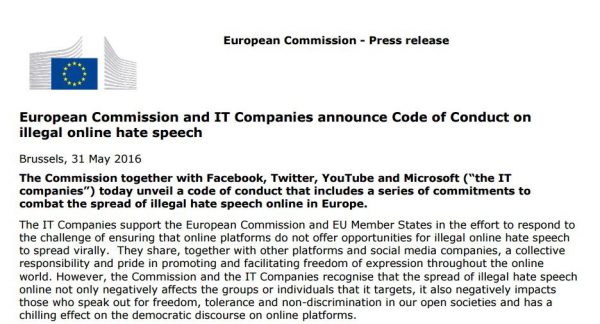 Komisja Europejska w walce z mową nienawiści