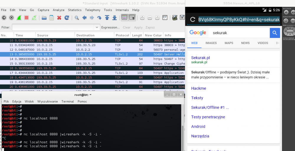 wireshark android dump