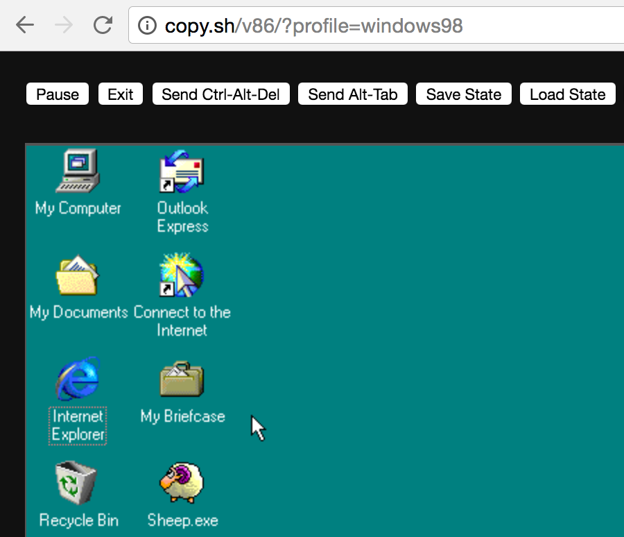 windows 98 emulator to download on windows 10