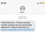 Personalizowane SMSy podszywające się pod Pocztę Polską. Efekt? Kradzież pieniędzy z konta…
