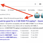 Googlał jaki OS jest najlepszy, jeśli jego komputer posiada 4 GB RAM-u. Pierwszy zwrócony link – wpis wygenerowany przez AI