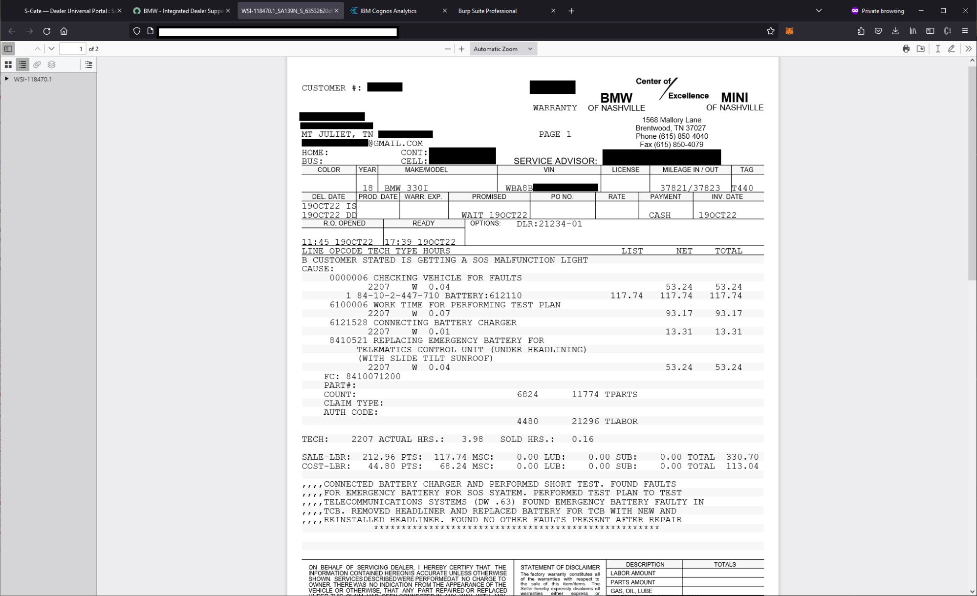 Pokazali jak podatnościami w API można było przejmować konta pracowników / dealerów BMW / Rolls Royce. Efekt? mieli możliwość wglądu w szczegóły/dokumentacje serwisowe samochodów