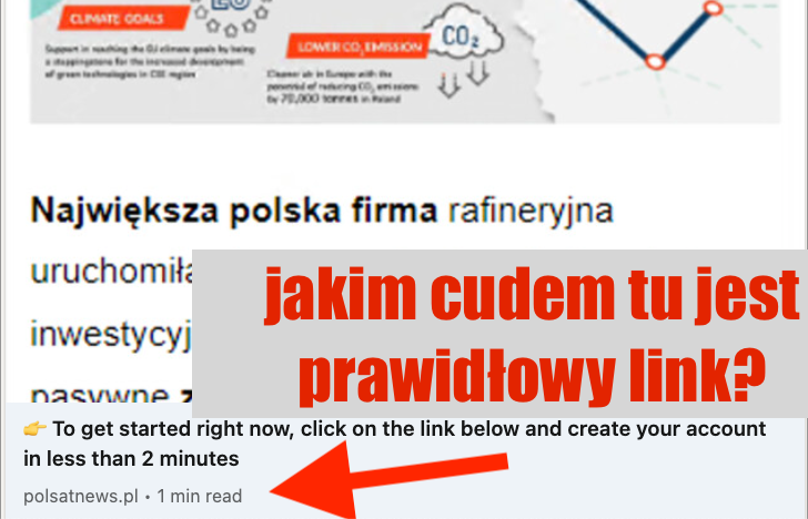 Ciekawy sposób na ukrywanie scamowych linków na LinkedIn – zobaczcie ten przypadek.