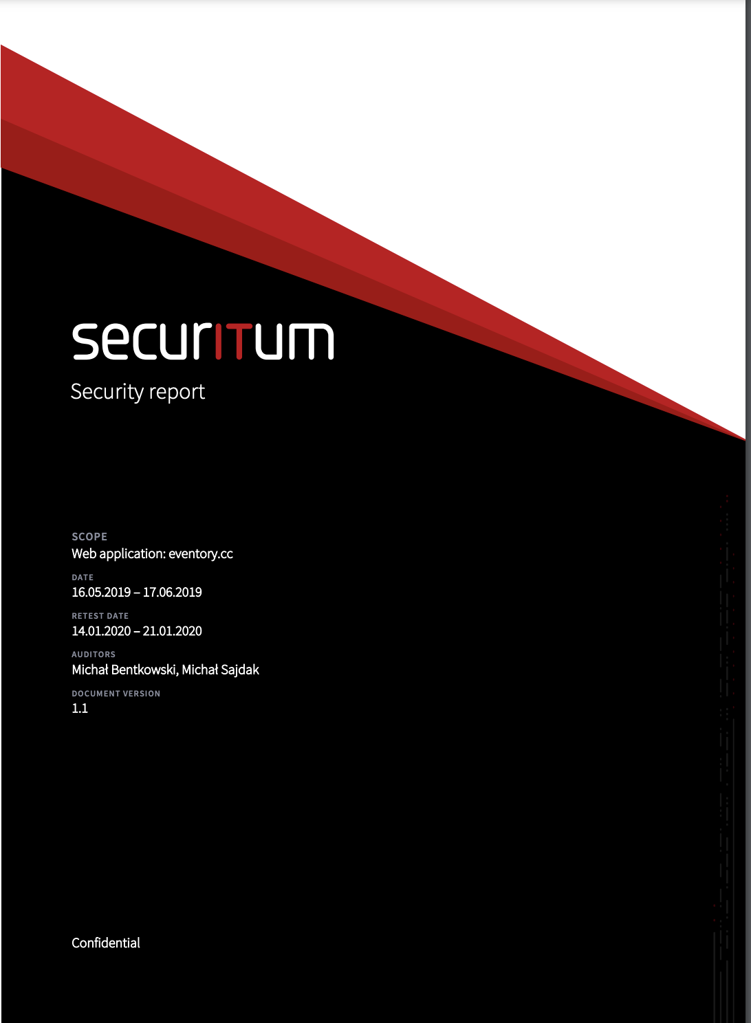 Darmowy pentest / audyt bezpieczeństwa od Securitum/sekuraka. ~Wyniki akcji.