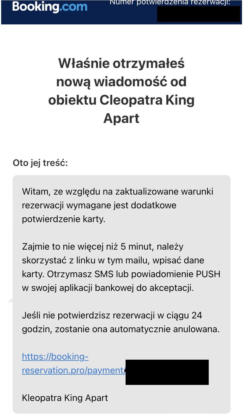 Skąd ostatni wysyp oszustw wysyłanych z prawdziwych profili hoteli na Booking? KNF informuje o kampanii przejmującej konta hotelarzy…