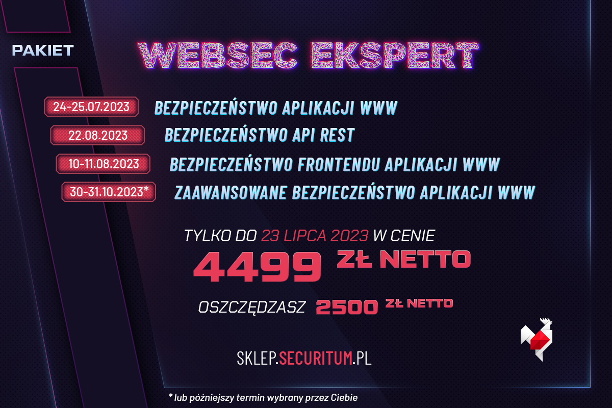 WEB EKSPERT… czyli sześć dni praktycznych szkoleń w wakacyjnej cenie