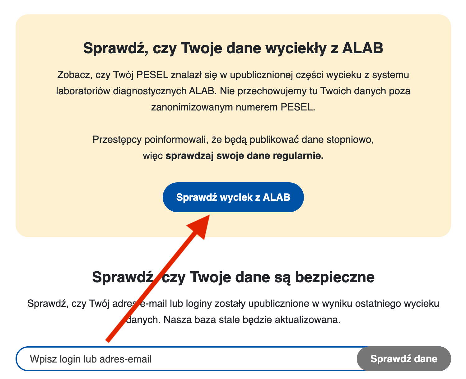 Wyciek wrażliwych danych medycznych oraz osobowych z ALAB Laboratoria. Można sprawdzić czy Twoje dane wyciekły.