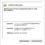 SQL injection prowadzący do RCE w… certyfikacie SSL/TLS :D