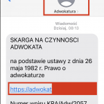 Prawnicy otrzymują dzisiaj takie SMSy, niektórzy kliknęli w linka i zastanawiają się czy ich telefon jest zainfekowany… Z czym mamy tutaj do czynienia?