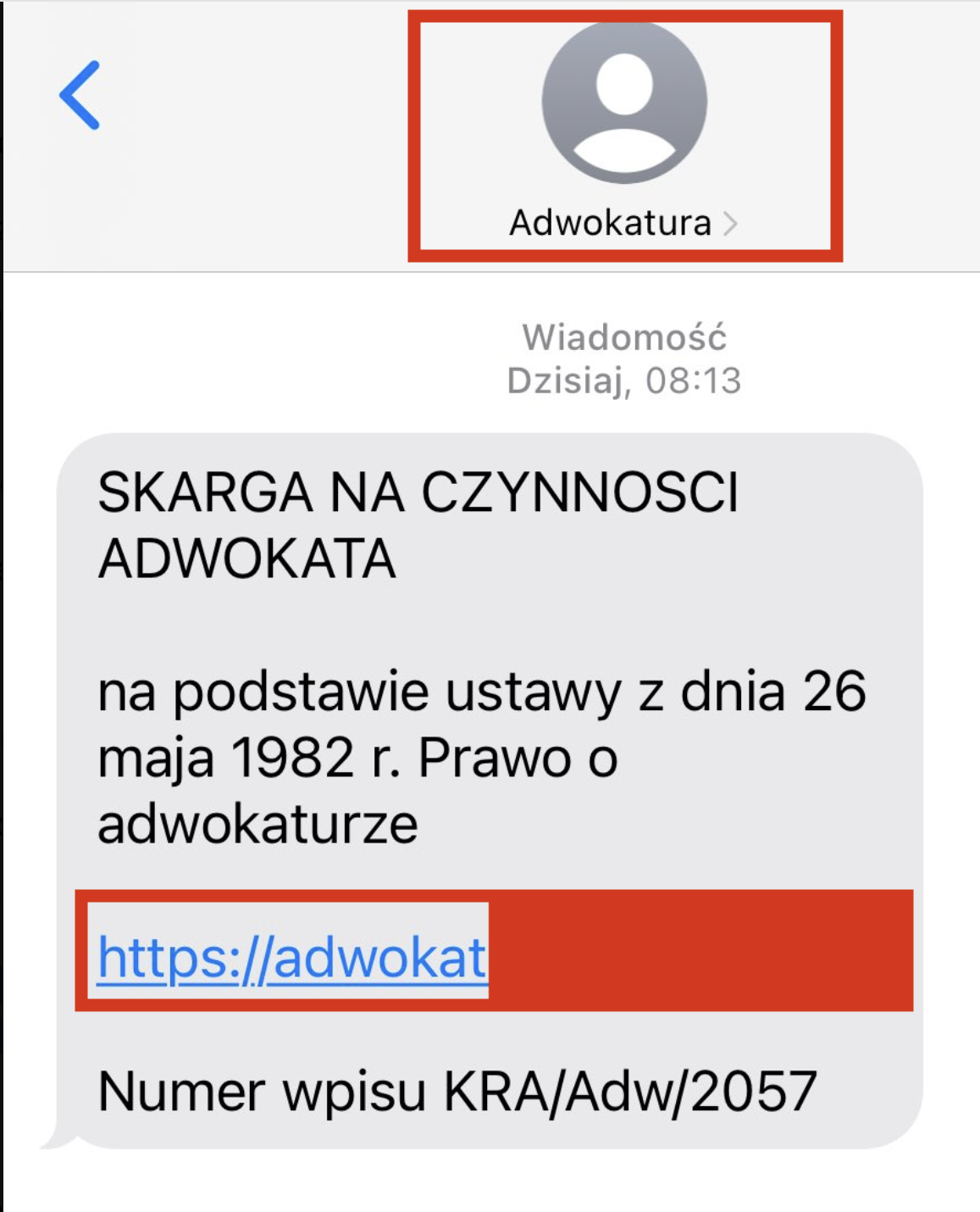Prawnicy otrzymują dzisiaj takie SMSy, niektórzy kliknęli w linka i zastanawiają się czy ich telefon jest zainfekowany… Z czym mamy tutaj do czynienia?