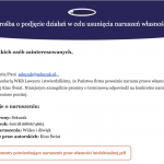 Straszą sekuraka konsekwencjami prawnymi! A nie, czekaj to scam pismo podszywające się pod jedną z kancelarii prawnych.