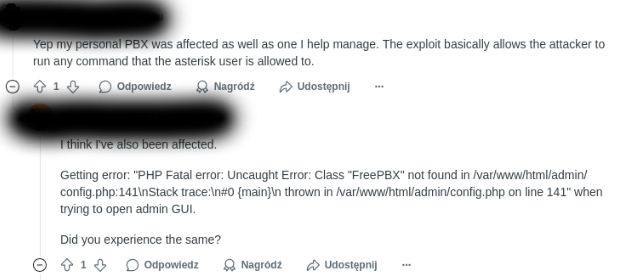 Aktywnie wykorzystywana krytyczna podatność w wirtualnej centrali FreePBX