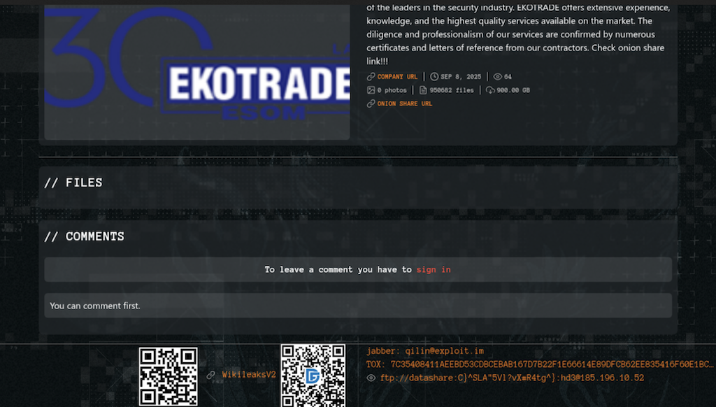 Wyciek danych pracowników Ekotrade