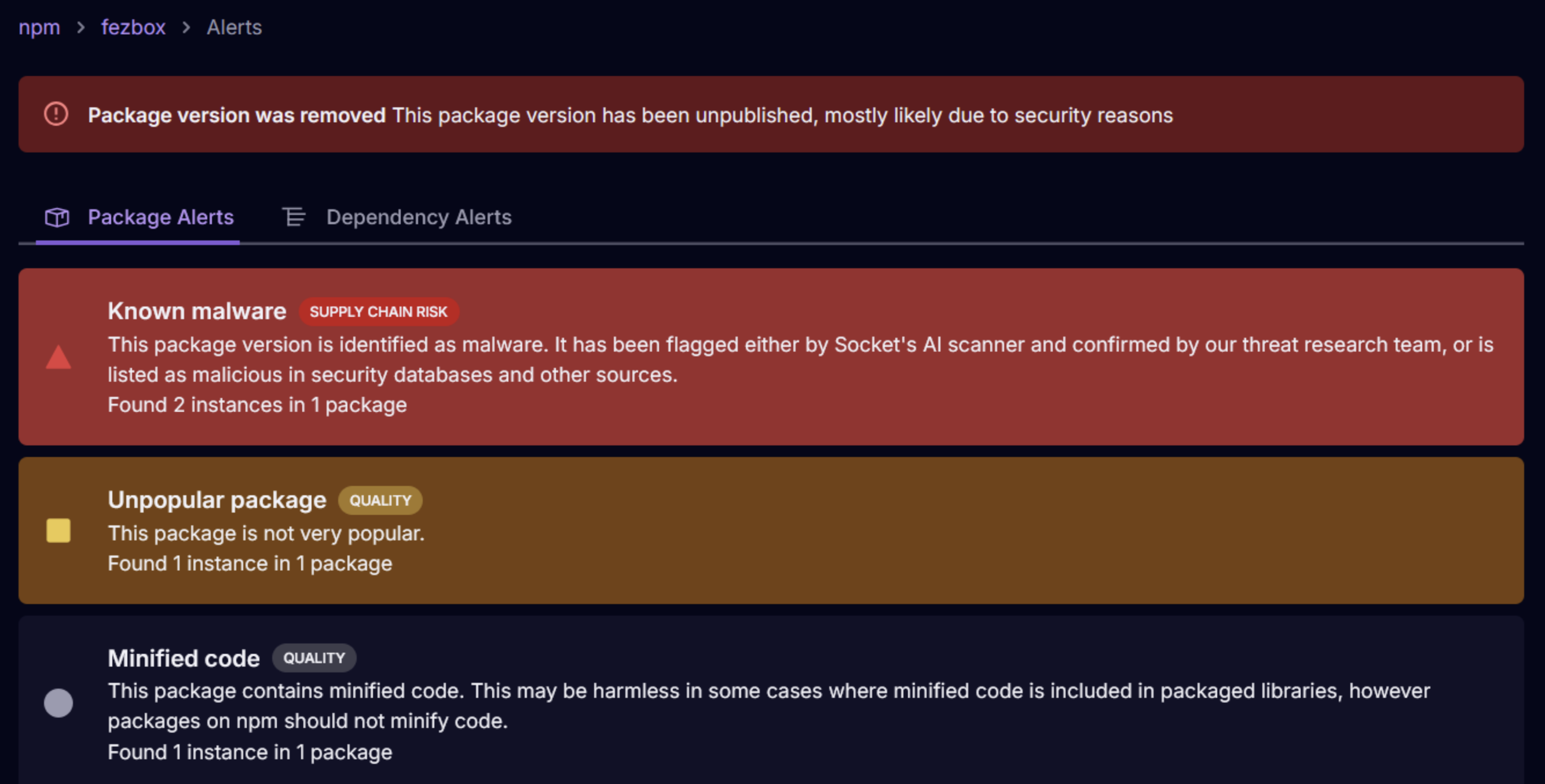 Atak na łańcuch dostaw w npm – malware ukryty w kodach QR