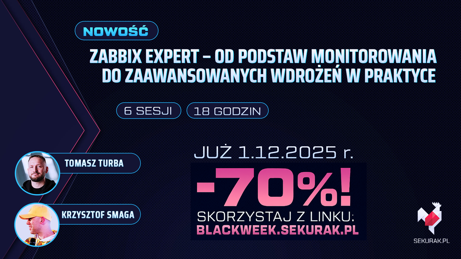 Monitoring infrastruktury na serio – zapraszamy na praktyczne szkolenie Zabbix Expert