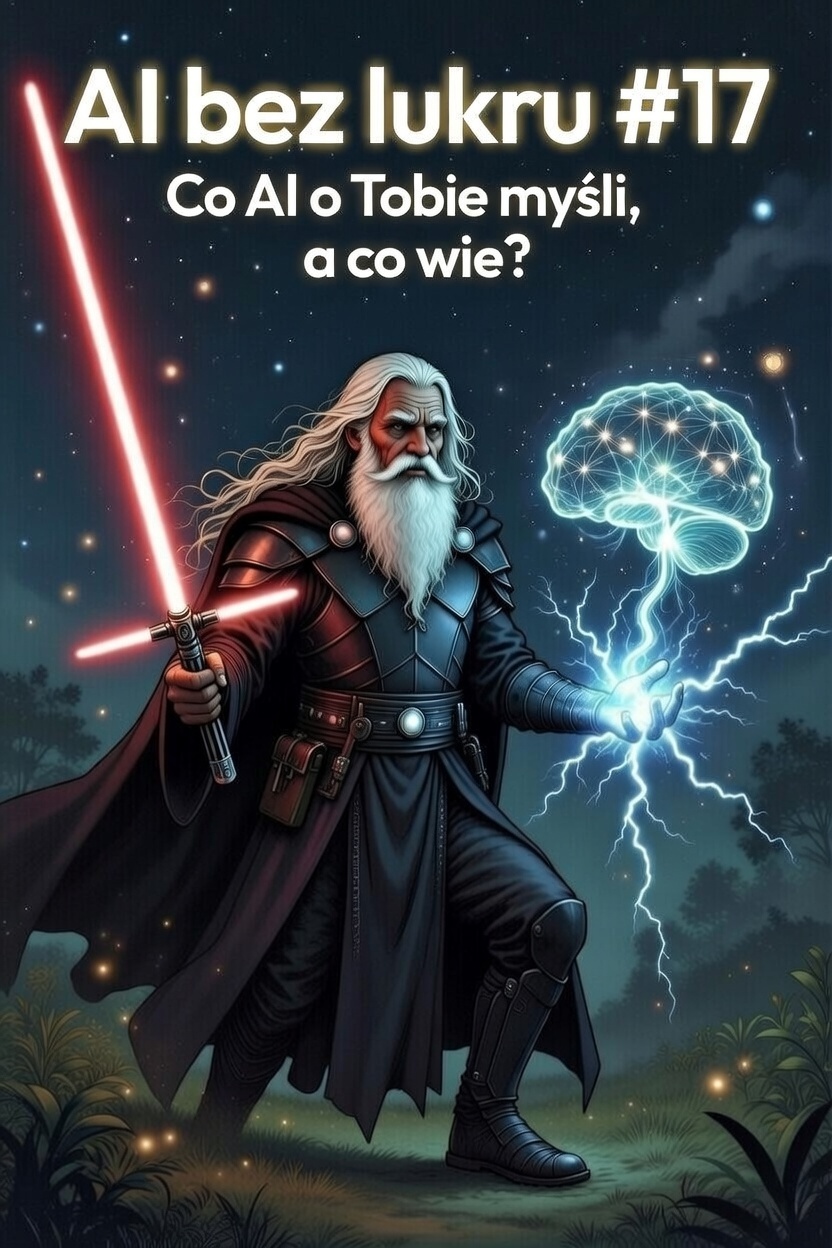 AI bez lukru #17: Co AI o Tobie wie, a co o Tobie myśli? Czy zostałbyś rycerzem Jedi?