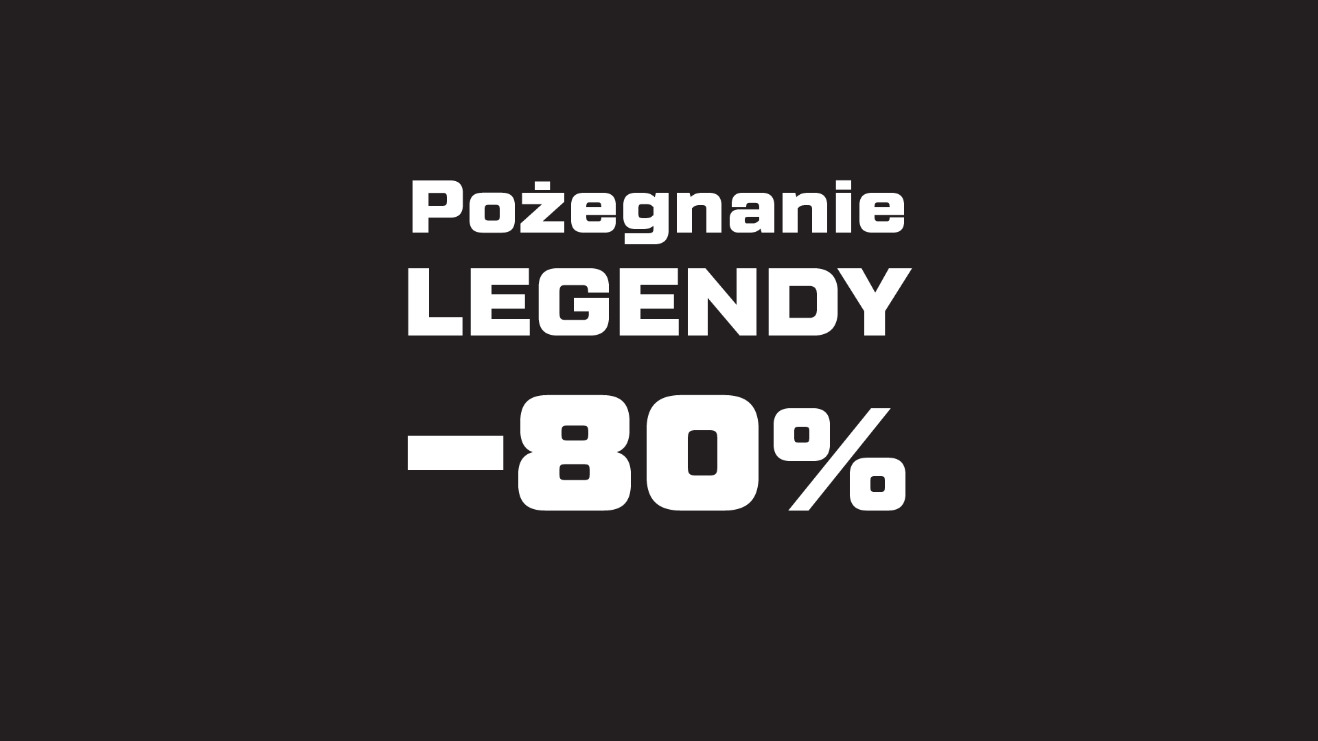 Pożegnanie legendy