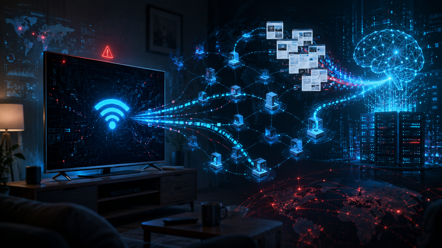 Posiadasz telewizor podłączony na stałe do Wi-Fi? Możesz nieświadomie scrapować dane na potrzeby trenowania modeli AI