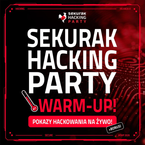 Rozgrzewka przed Krakowem! 60 minut hackowania z sekurakiem na żywo (z ekstra bonusem!)